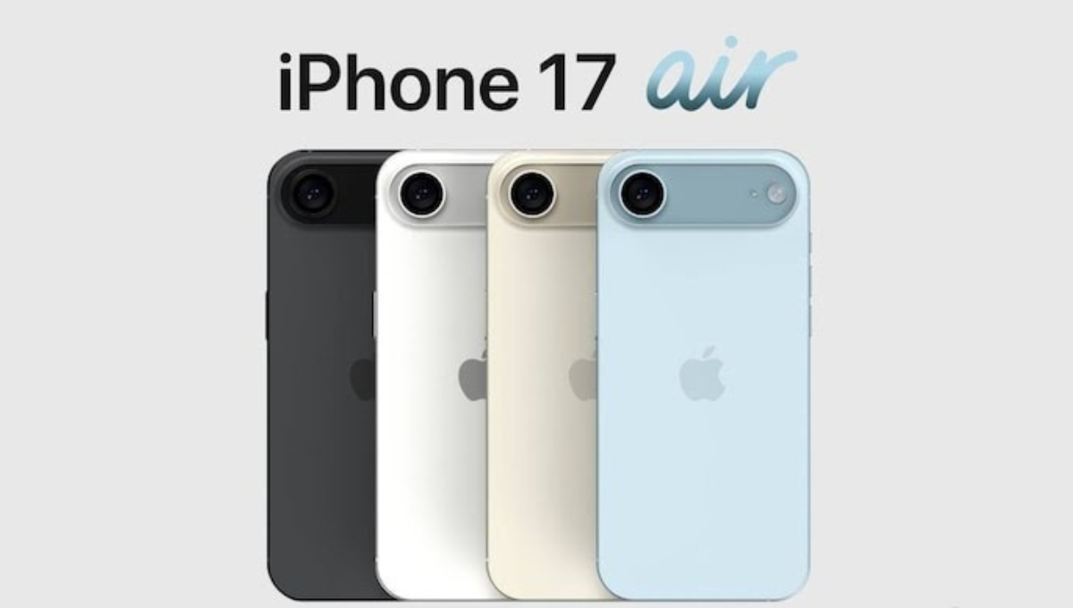 iPhone 17 Air Price in India: डिजाइन और लॉन्च डिटेल – जानिए इस अल्ट्रा-स्लिम आईफोन के बारे में सब कुछ