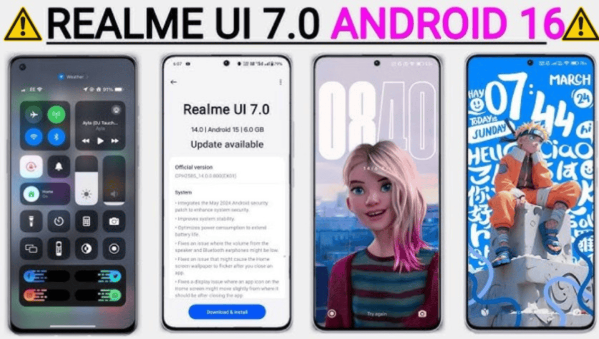 इन Realme फोन्स को नहीं मिलेगा Android 16 (Realme UI 7.0) अपडेट! देखें पूरी जानकारी एक नजर में