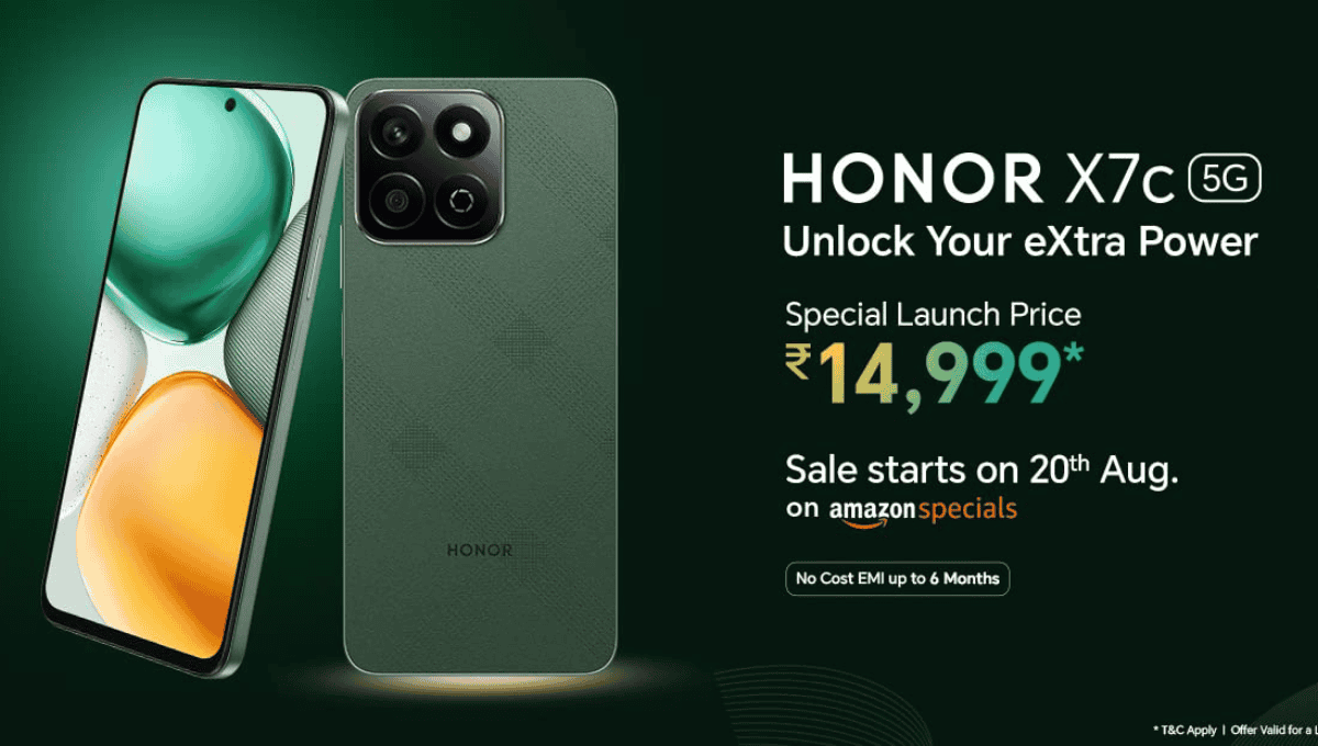 Honor X7c 5G भारत में लॉन्च, बजट सेगमेंट के लिए है दमदार स्मार्टफोन में से एक