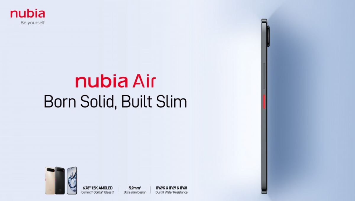अब तक का सबसे पतला और दमदार Nubia Air Launch: धूल-पानी से भी नहीं होगा खराब!