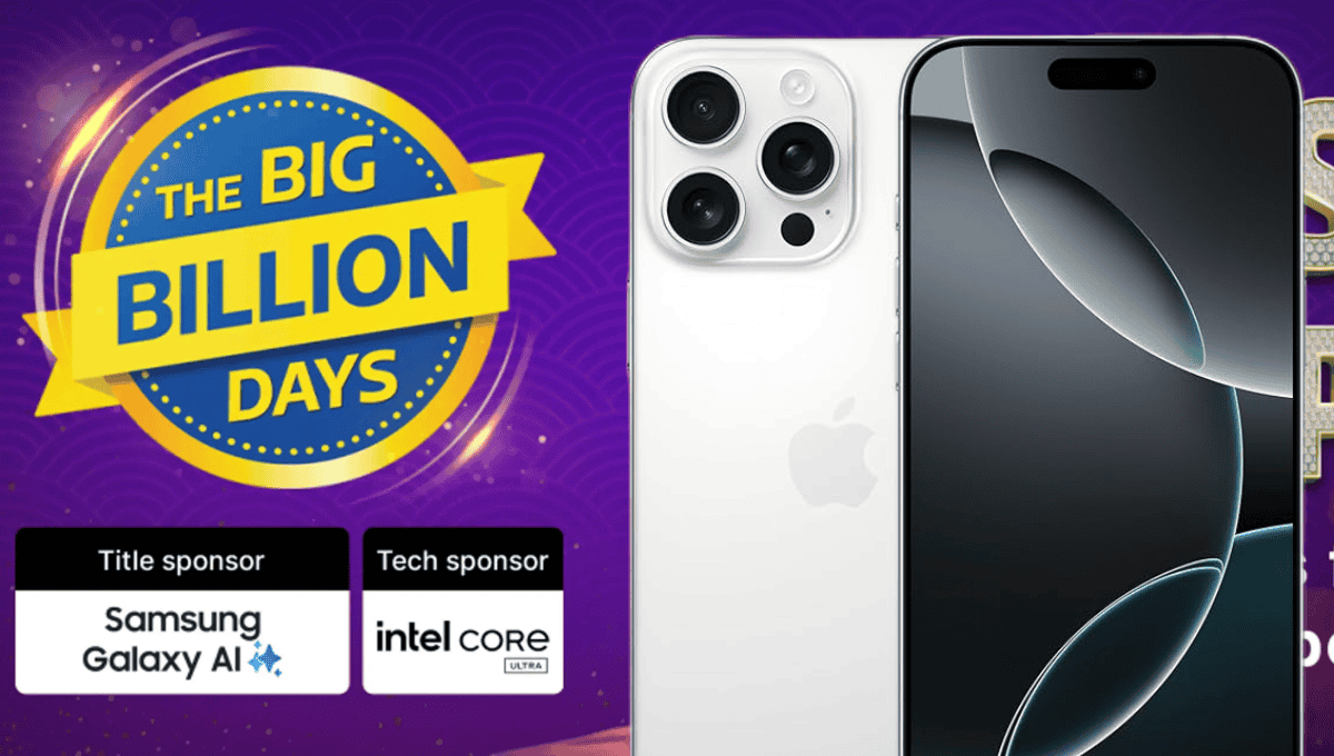 Flipkart Big Billion Days Sale 2025: पहली बार 1 लाख से कम में मिलेगा iPhone 16 Pro Max – जानें पूरी डिटेल