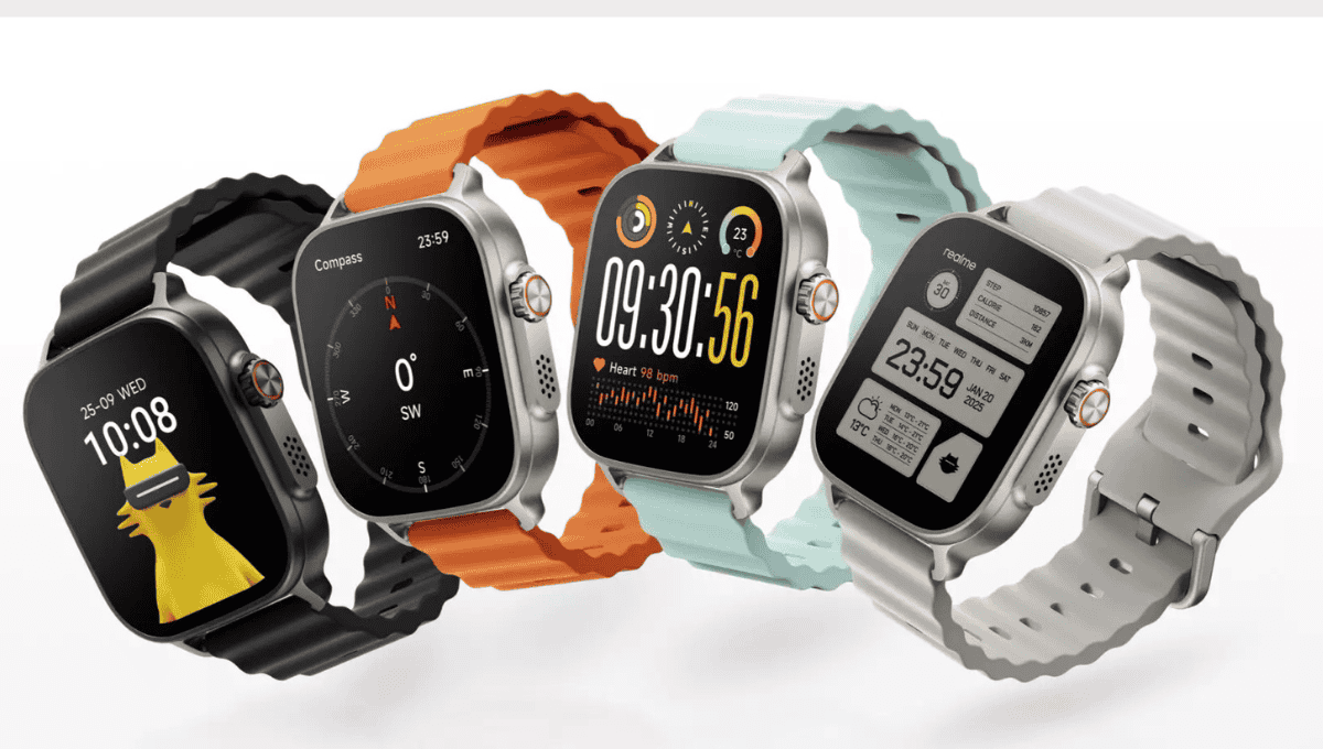 AMOLED डिस्प्ले और GPS सिस्टम के साथ Realme Watch 5 भारत में लॉन्च