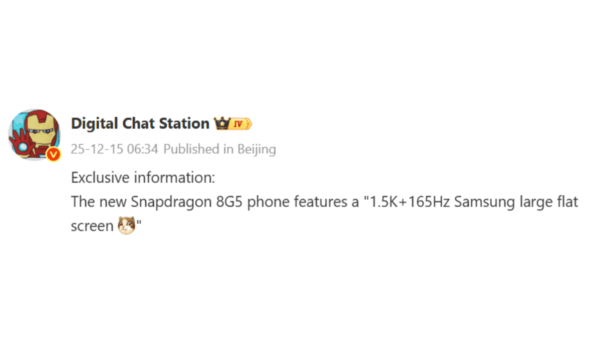 Alleged Realme Neo 8: 1.5K Samsung डिस्प्ले और Snapdragon 8 Gen 5 के साथ आने की तैयारी