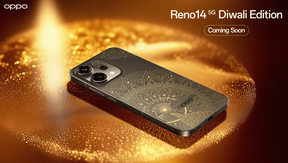 फेस्टिव सीजन में धमाल मचाने आ रहा है Oppo Reno 14 5G Diwali Edition फोन, देखें इसके खास लुक