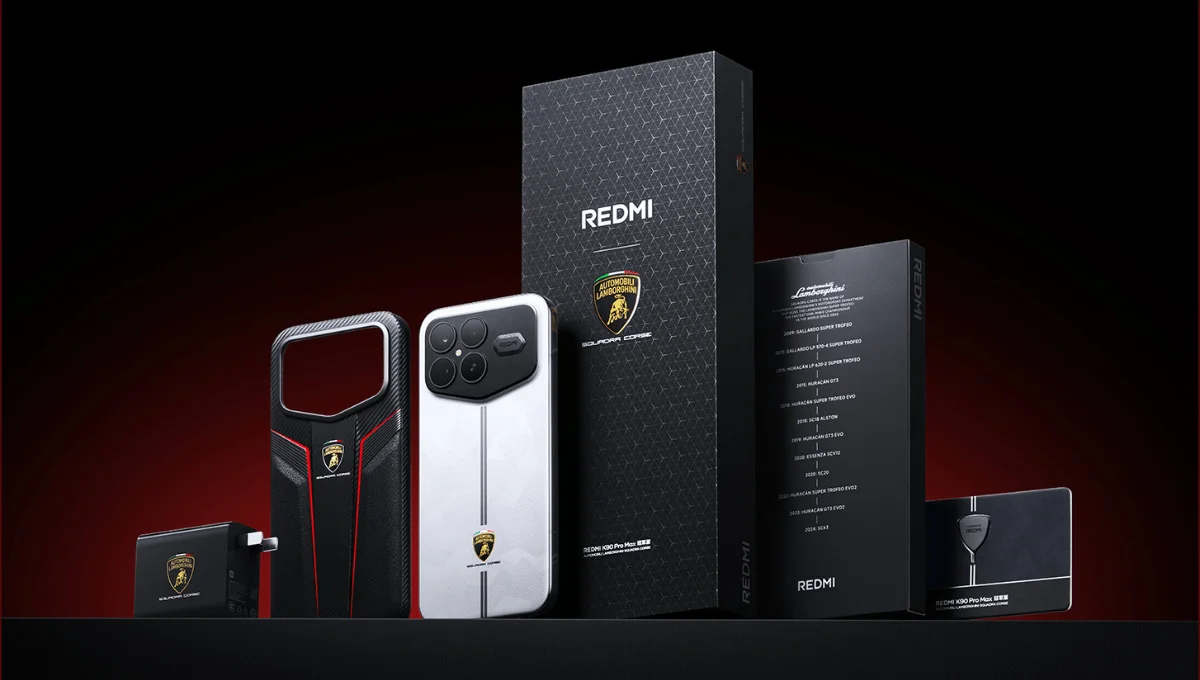 Redmi K90 Pro Max Champion Edition: First look at the stunning limited edition phone with Lamborghini Squadra Corse!