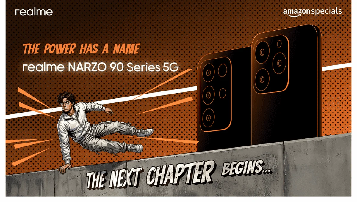 Realme Narzo 90 5G Series: भारत में जल्द लॉन्च, बजट में बेहतरीन परफॉर्मेंस और तेज 5G कनेक्टिविटी के साथ धमाकेदार एंट्री